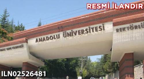 Anadolu Üniversitesi 4 kısım malzeme alımı