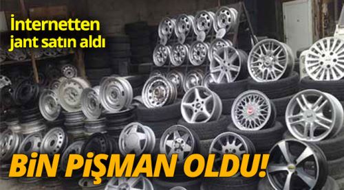İnternetten jant satın aldı bin pişman oldu!