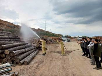 İşletme Müdürlüğü Personeline Yangın İşbaşı Eğitimi Verildi
