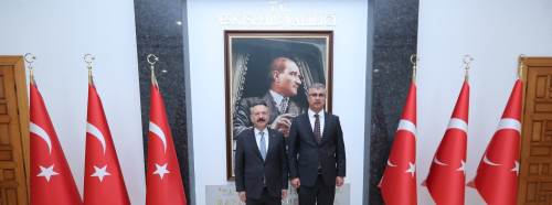 Isparta'ya atanan Ağır Ceza Mahkemesi Başkanı Tünay'dan Vali Aksoy'a veda ziyareti