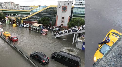 İstanbul yağmura teslim oldu