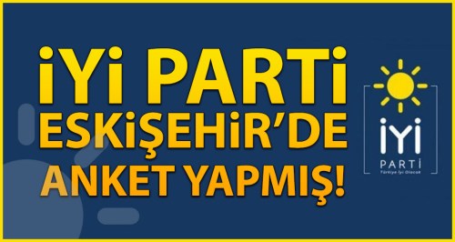 İYİ Parti Eskişehir’de anket yapmış!