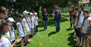 İzciler kampa katılıyor