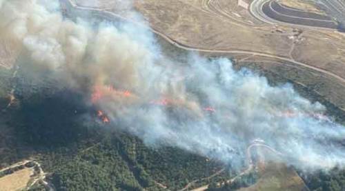 İzmir'de ormanlık alanda çıkan yangına 6 uçakla müdahale