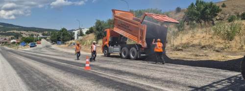 Jandarma kontrol noktasında yenileme çalışması