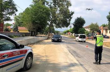 Jandarmadan Bayram Sonunda Artan Trafik Sonrası Droneli Denetim
