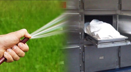 Kabız olan eşini hortumla iyileştirirken öldürdü