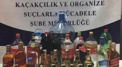 Kaçak içki operasyonu: 1 gözaltı