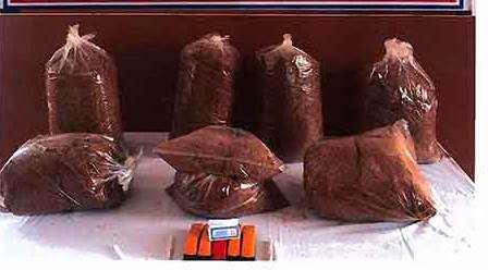 Kaçak tütün satan kişiye 10 bin 515 lira ceza