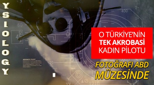 Kadın akrobasi pilotonun fotoğrafı ABD müzesinde