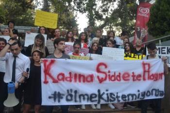 Kadın Cinayetlerine Boyalı Protesto
