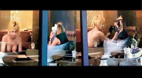 Kafede akılalmaz görüntü!