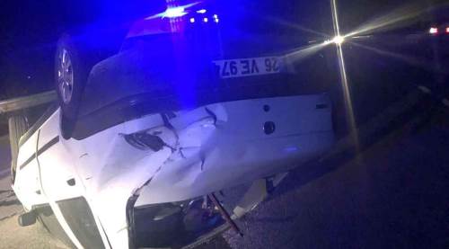 Kahraman sürücü ölümden döndü