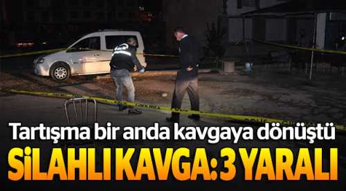 Kahvehanede silahlı kavga, 3 kişi yaralandı