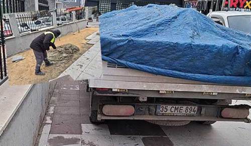 Kamyonetini kaldırıma park etti, ceza yazan zabıtadan şikayetçi oldu