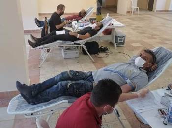 Kan Bağışı Kampanyasına Yoğun İlgi
