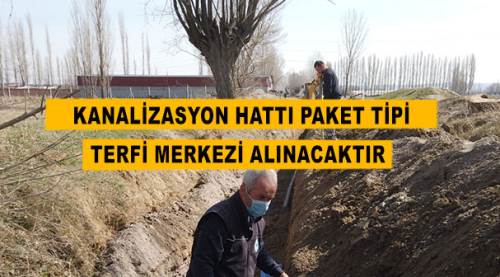 Kanalizasyon hattı paket tipi terfi merkezi alınacaktır