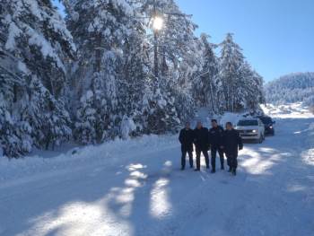 Kar Temizleme Çalışmalrını Yerinde İncelediler
