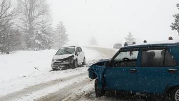 Kar Yağışı Kazaya Sebep Oldu
