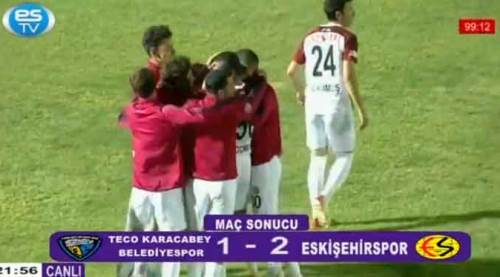 Karacabey - Eskişehirspor: 1 - 2 (Maç sonucu)