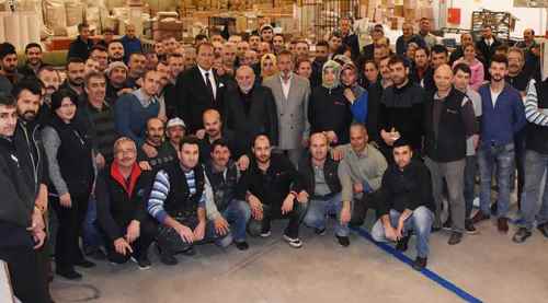 Karacan sanayi işçilerinin sorularını yanıtladı