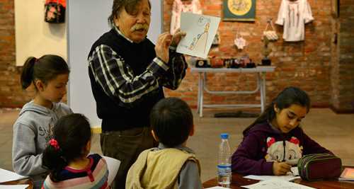 KARİKATÜRÜ USTALARDAN ÖĞRENİYORLAR