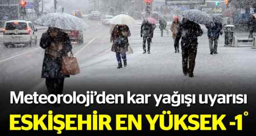 Karla karışık yağmur ve kar yağışlı