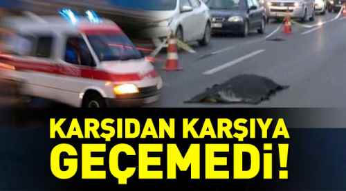 Karşıdan karşıya geçemedi