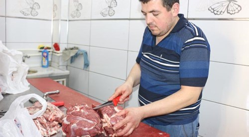 Kasaplar bayram tatili yapmadı