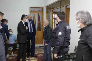 Kaymakam Arslanköylü’Den Fırat Kalkanı Gazisi Ertuğrul’A Geçmiş Olsun Ziyareti
