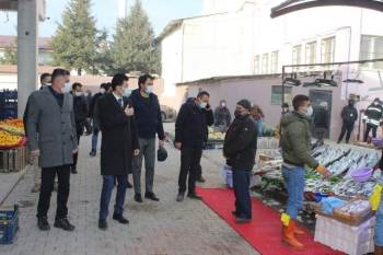 Kaymakam Kaçmaz’Dan Pazar Esnafına Korona Virüs Denetimi
