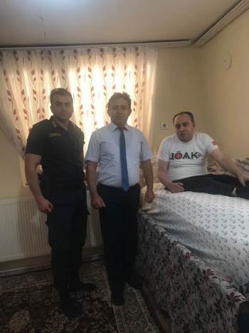 Kaymakam Kaya Ve Komutan Yassıkaya’Dan Gazi Musa Asma’Ya Ziyaret
