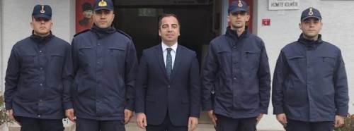 Kaymakam Uçar, görev başındaki jandarma ile bir araya geldi