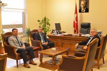 Kaymakam Ve Başkan Dpü Dumlupınar Meslek Yüksekokulu’Nu Görüştü
