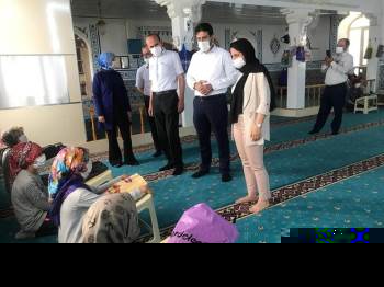 Kaymakam Ve Başkan Yaz Kur’An Kursu Öğrencilerini Ziyaret Etti
