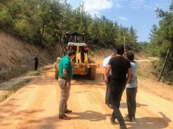 Kaymakam Yavuz, Yapımı Devam Eden Köy Yolunda İncelemede Bulundu
