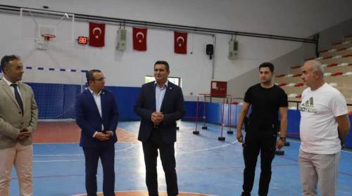Kaymakam Yücel’den spor liselerine hazırlık kurslarına ziyaret