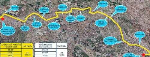 Kayseri Büyükşehir Belediyesi Yeni Çevresel Hat ile Ulaşımı Geliştiriyor