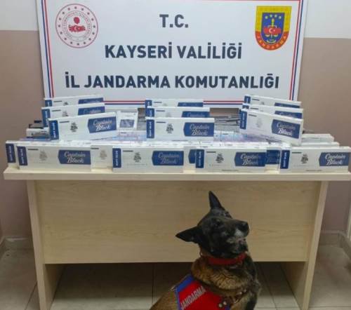 Kayseri’de tırda bin 400 paket kaçak sigara ele geçirildi