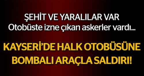 Kayseri Erciyes Üniversitesi önünde patlama