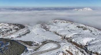 Kayseri sisin etkisiyle kartpostallık görüntüler sundu
