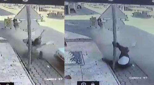 Kaza yapan otomobil çarptı, metrelerce sürüklendi