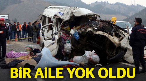 Kazada bir aile yok oldu!