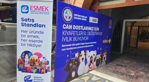 Kent Konseyi’nin hayvanlar için düzenlenen kermesine yoğun ilgi
