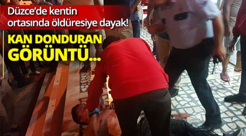 Kentin ortasında kan donduran görüntüler!