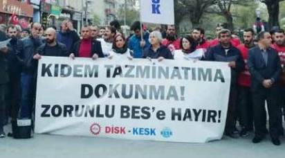 Kıdem tazminatı için bir araya geldiler