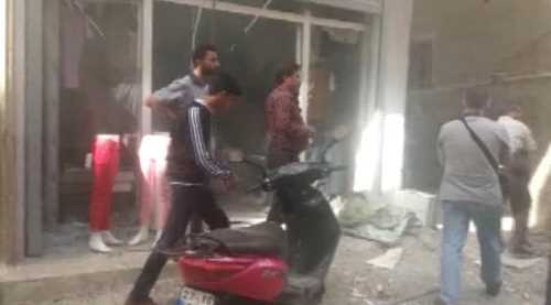 Kilis'te pazar yerine roket düştü