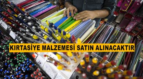 Kırtasiye malzemesi satın alınacaktır....