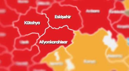 Komşular Eskişehir'i kıskandı: Afyon ve Kütahya da kırmızıya boyandı!