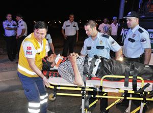 Konyalı taraftar otobüsten düştü